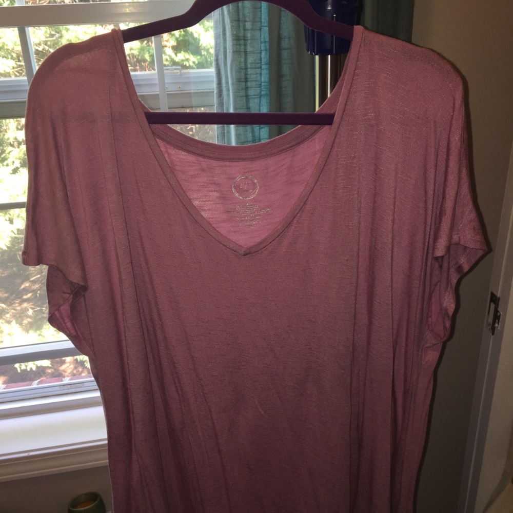 Lavender short sleeve dolman top